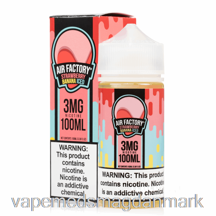 Vape Med Smag Jordbær Bananis - Luftfabrik - 100ml 0mg